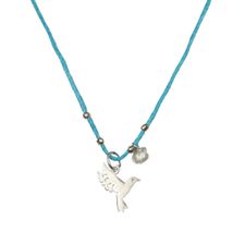 FLAT HummingBird necklace blue