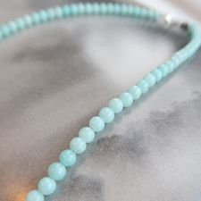 Jaime blue agate necklace