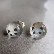 Limpid Panda Earrings