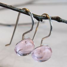 Limpid earring Drops Pink
