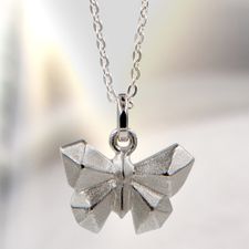 Butterfly origami necklace