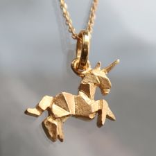 Origami Gold unicorn chain