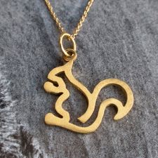 Outline Gold Squirrel chain